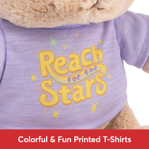 "Reach for the Stars" Bear, Purple, 12 in