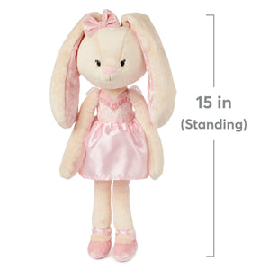 Curtsy the Ballerina Bunny Take-Along Friend, 15 in