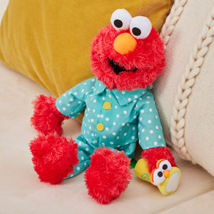 Bedtime Elmo with Glow-in-the-Dark Pajamas & LED Flashlight, 12 in