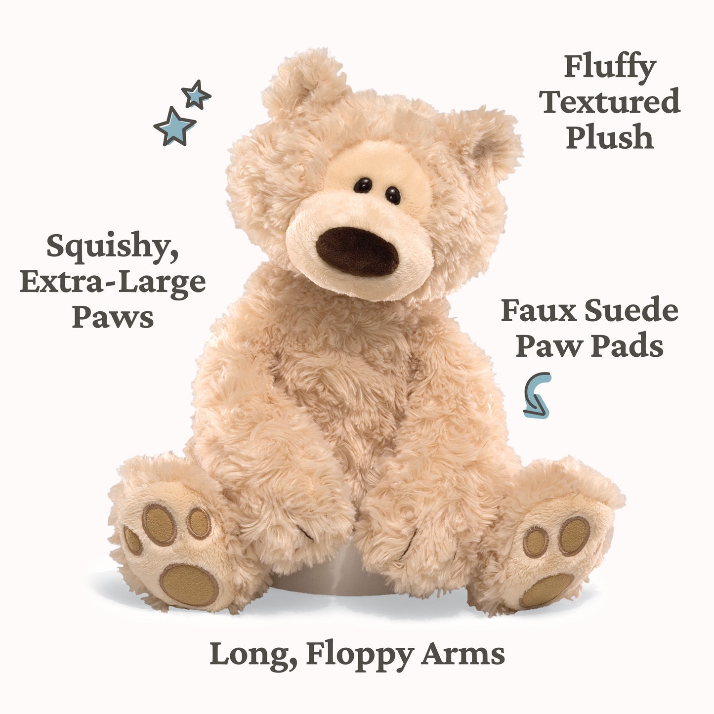 Philbin Bear, Beige, 12 in