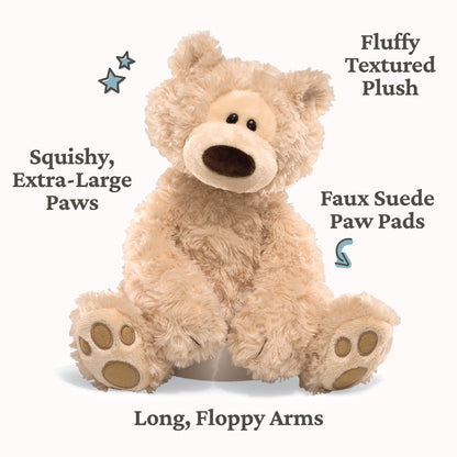 Philbin Bear, Beige, 12 in