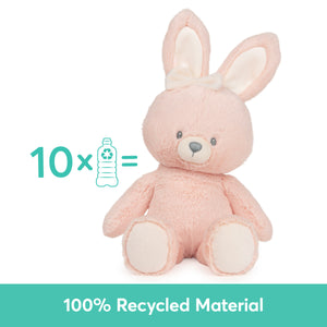 Sustainably Soft™ 100% Recycled Bunny, Pink, 13 in