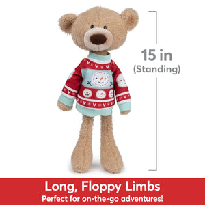 Sleigh Toothpick™ Bear with Holiday Sweater, 15 in