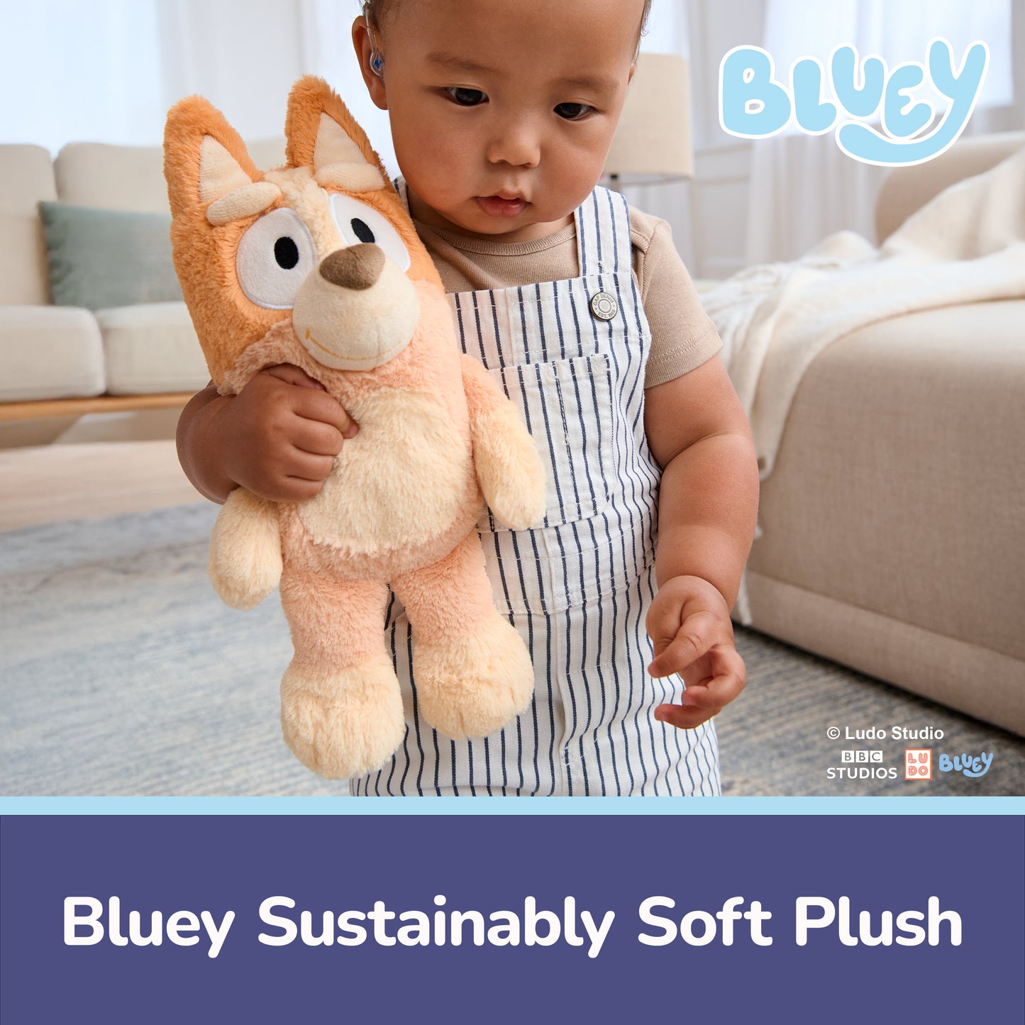 Sustainably Soft: Bingo, 13 in (Made from 100% Recycled Materials)