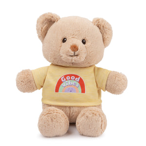 "Good Vibes" Bear, Yellow, 12 in