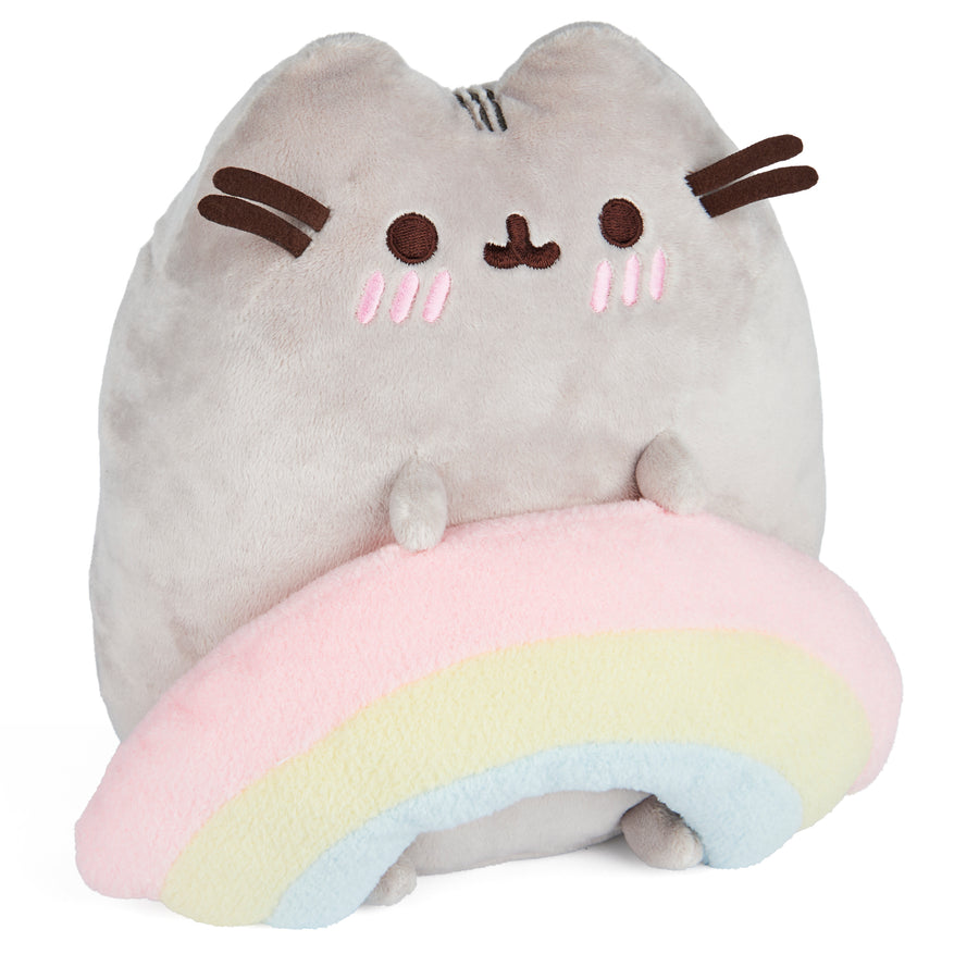 Pusheen with Rainbow, 9.5 in