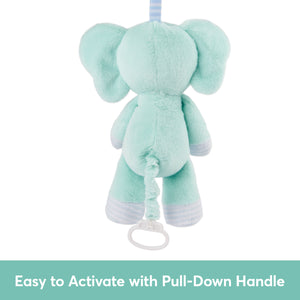 Safari Friends Elephant Pull-Down Musical Plush (Plays Brahms’ Lullaby), 12 in