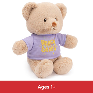 "Reach for the Stars" Bear, Purple, 12 in