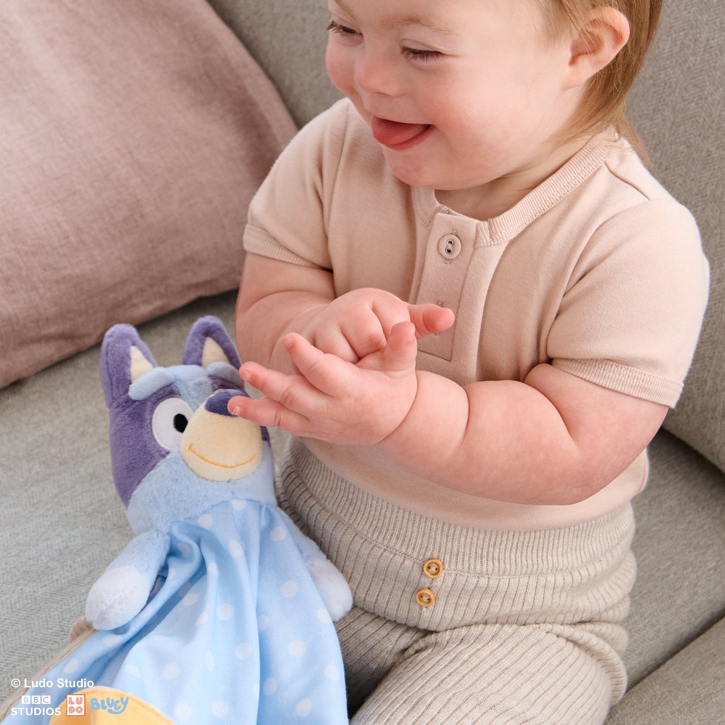 Sustainably Soft: Bluey Lovey, 13 in (Made from 100% Recycled Materials)