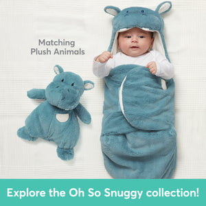 Oh So Snuggly® Hippo Blanket Wrap, 26 in