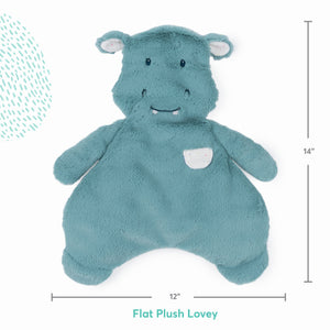 Oh So Snuggly® Hippo Lovey, 14 in