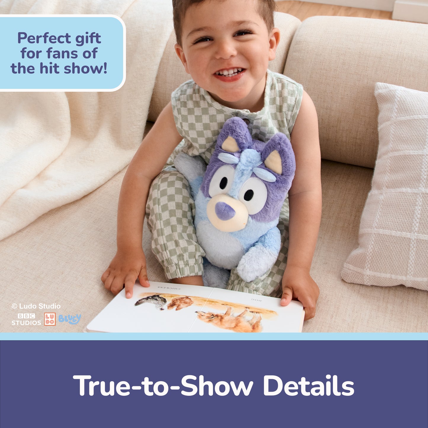 Sustainably Soft: Bluey, 13 in (Made from 100% Recycled Materials)