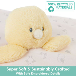 Sustainably Soft™ 100% Recycled Lovey: Buttercup™ Duckling, 10 in