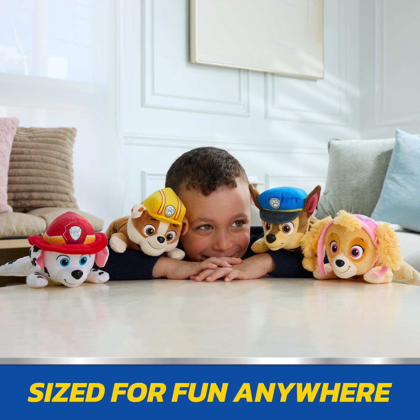 Chase Lying Down Plush, 8 in