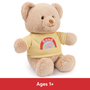 "Good Vibes" Bear, Yellow, 12 in