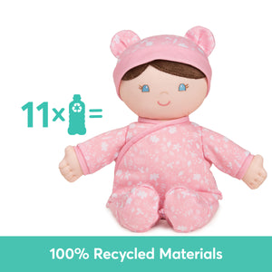 Rosabella 100% Recycled Baby Doll (Pink), 12 in